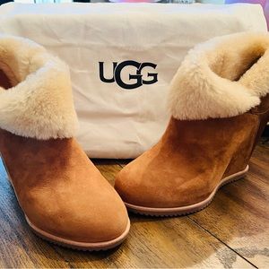 UGG wedge boots. Mint condition!